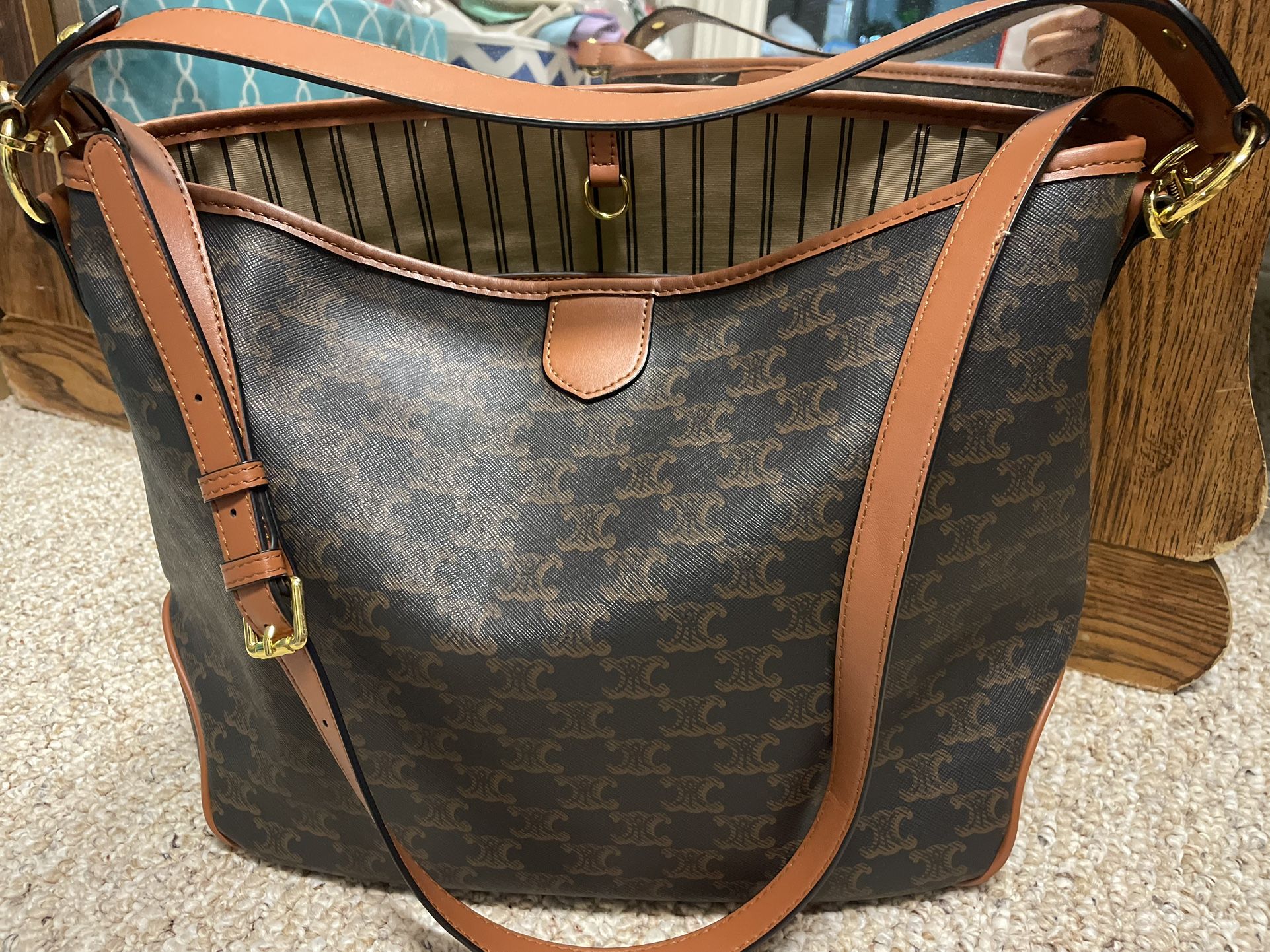 Triomphe canvas tote bag
