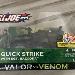 2004 G.I. Joe Quick Strike Attack Vehicle w/ Sgt. Bazooka