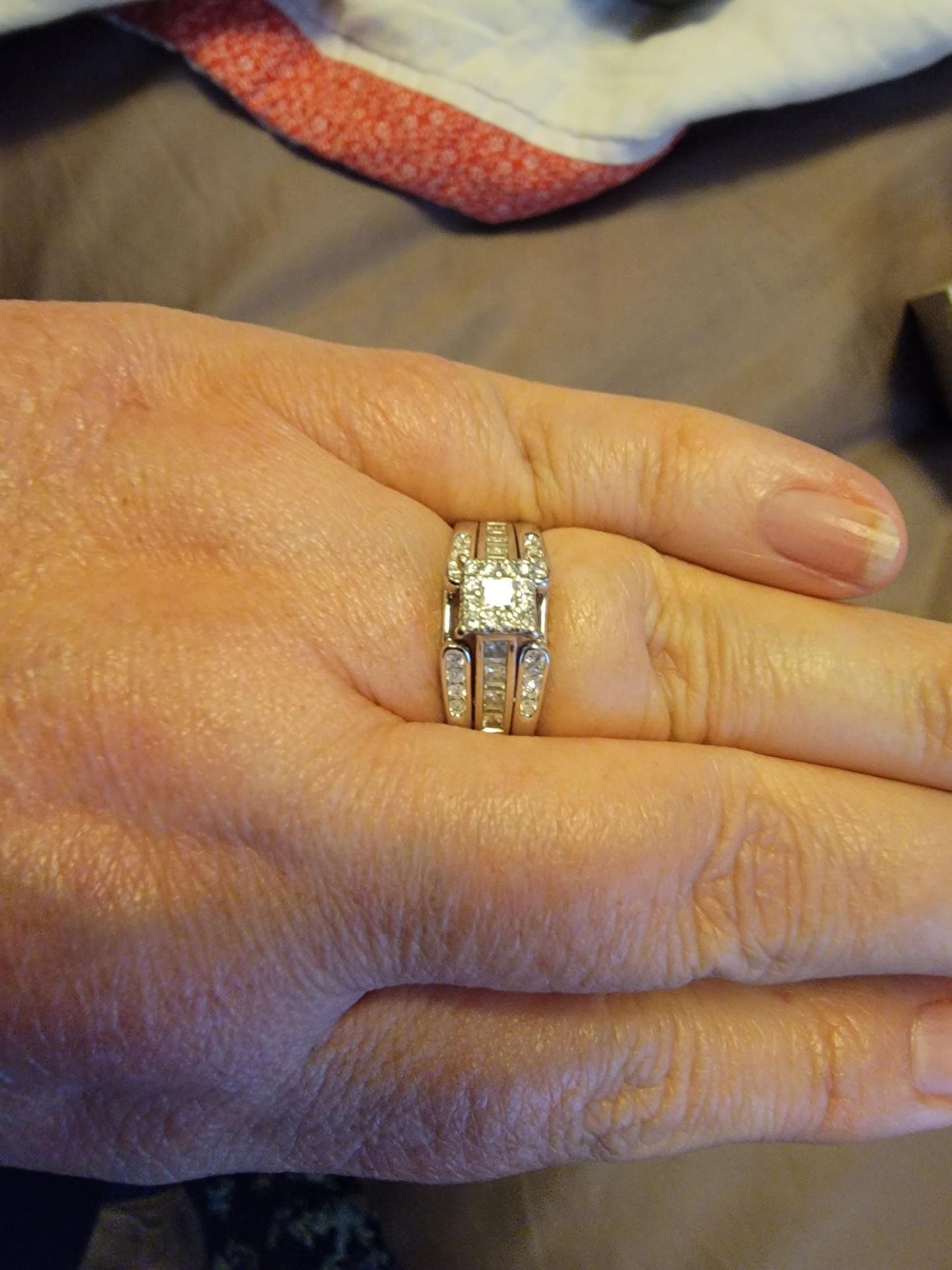 Engagement Ring With Enhancer 14k Gold Diamond