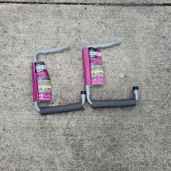 Two Heavy Duty Padded Two In One Shelf Hanger 