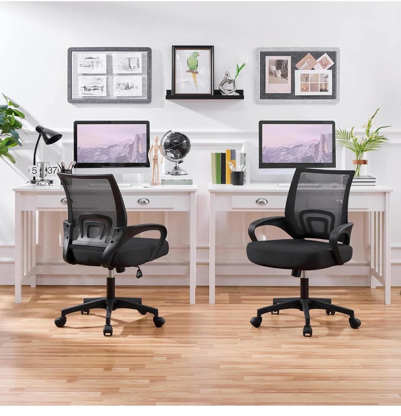 Set of 2 Office Chair Desk Chair Mesh Chair, Ergonomic, S-35