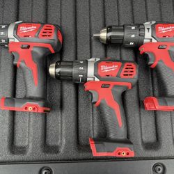 Milwaukee M18 Drill/Driver – NUEVOS – $55 CADA UNO / $55 EACH