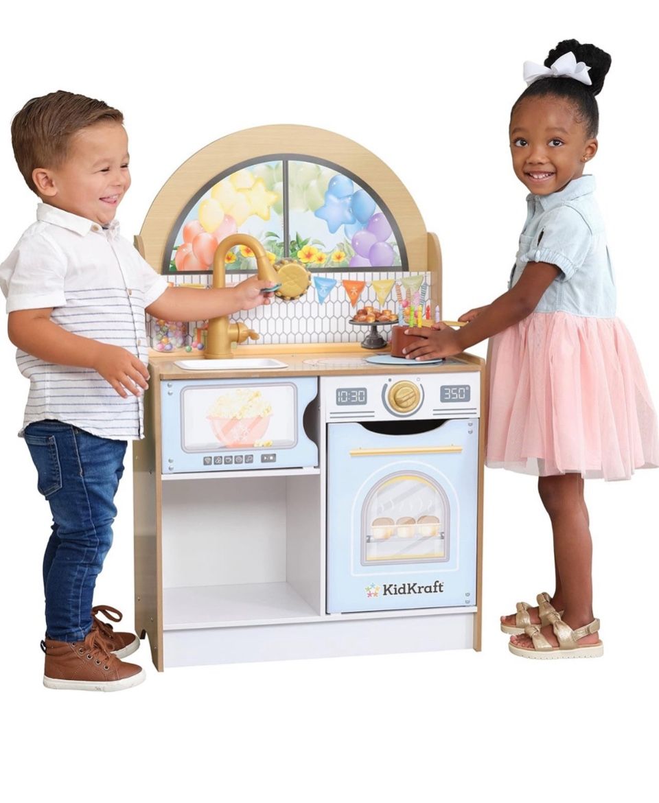 KIDKRAFT LETS CELEBRATE PARTY PLAY KITCHEN
