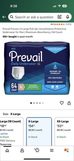 Men’s X-Large Diapers 