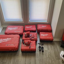 Milwaukee M18 Drill Boxes And Charger Bundle