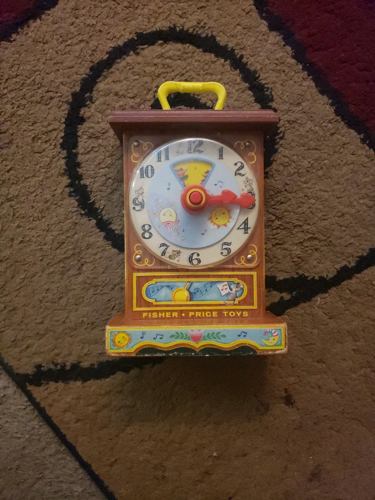 Vintage Fisher Price Musical Tick Tock Clock