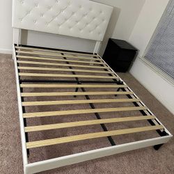 White Platform Bed