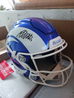 Davante Adams Signed Los Angeles Rams Full-Size Helmet