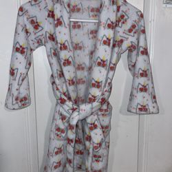 Girls Owl Plush Robe Size 10