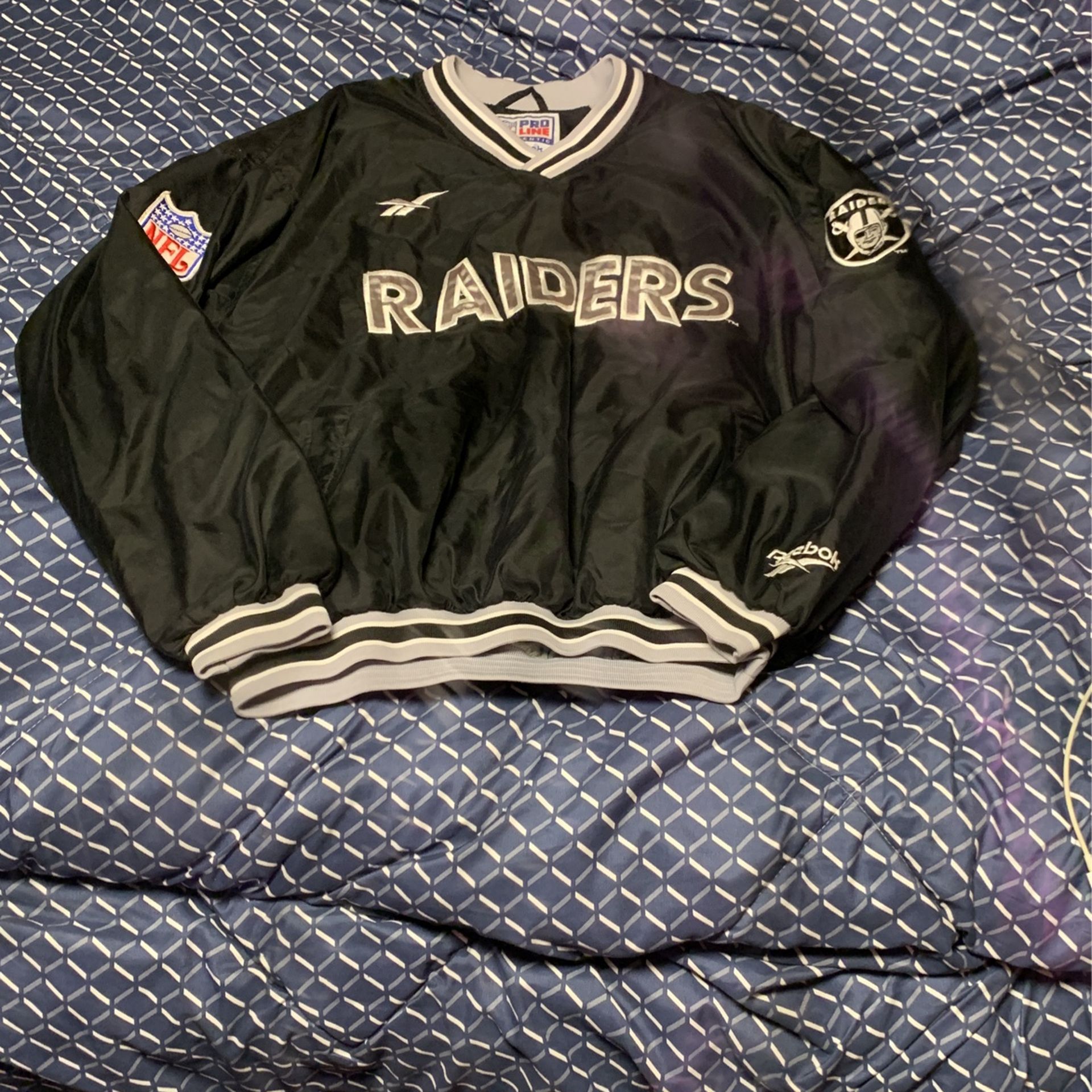 Vintage Reebok Raiders Crewneck Jersey Sweater 