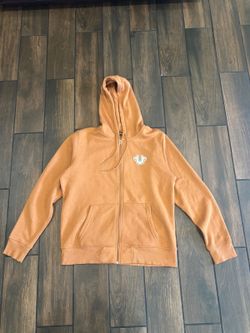 True Religion sand orange Core Zip-Up Hoodie