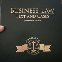Business Law Text and Cases