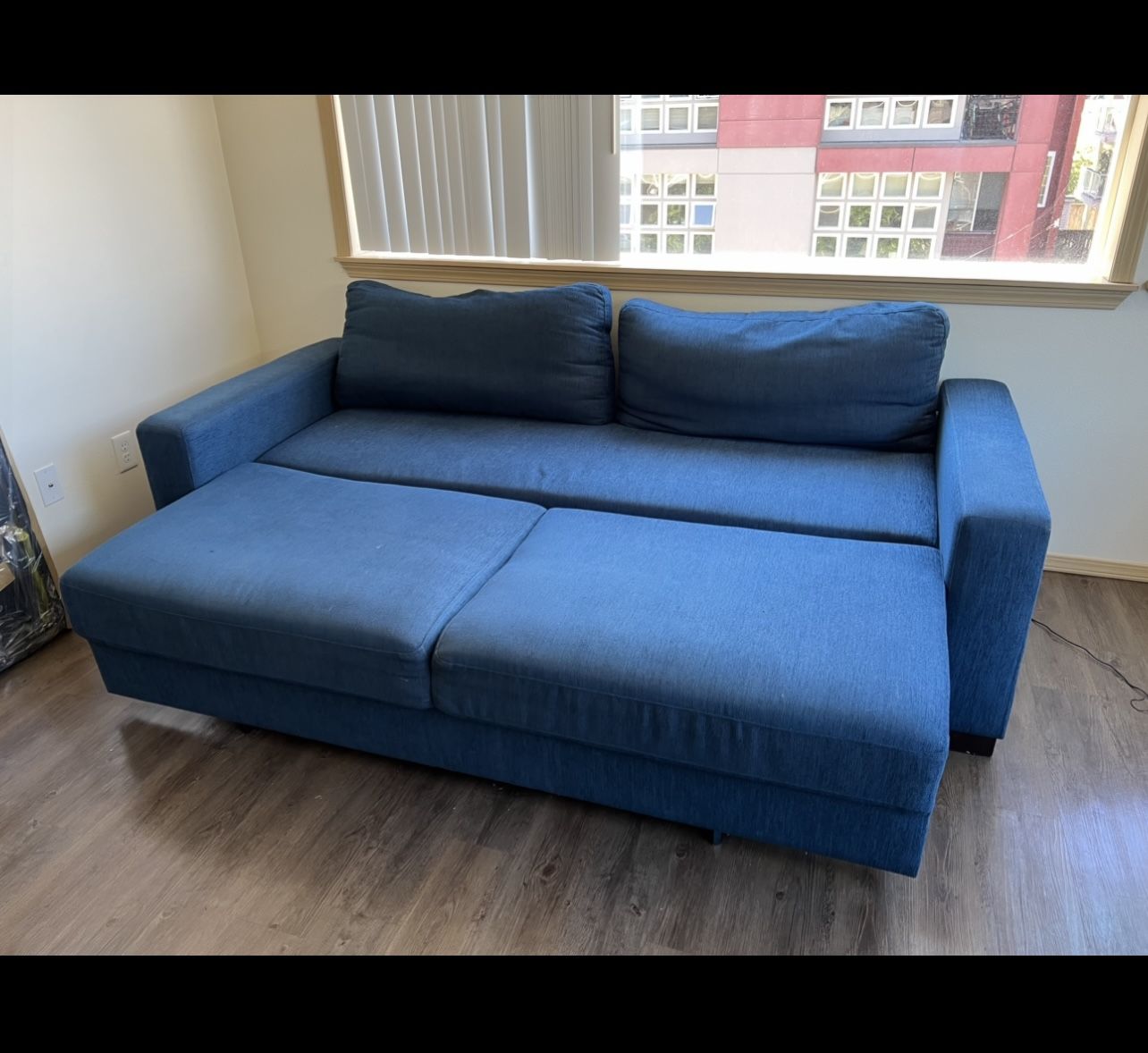 Blue PullOut Couch (lightly used) for Sale in Seattle, WA OfferUp