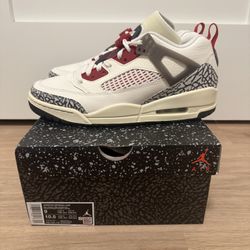 Jordan Spizike Low”Sail Anthracite Coconut Milk Varsity Red” Men’s 9 FQ1759-116