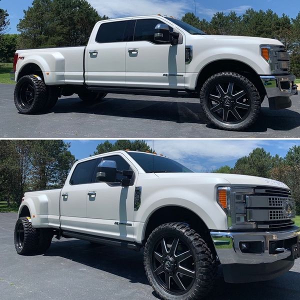 24in Fuel Maverick Dually Wheels 35s RBP MT Tires for Ford Dually