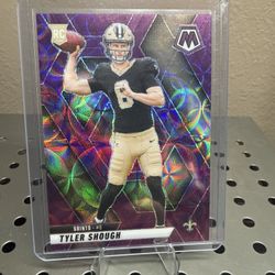 2025 Panini Mosaic Football Tyler Shough Purple Scope RC No.312