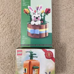 LEGO 40449 easter bunny's carrot house & Easter Basket (40587) New in the Box
