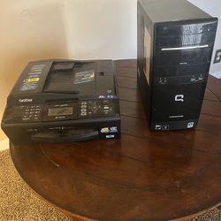 COMPAQ CQ 5110Y PC & BROTHER LC61 Printer