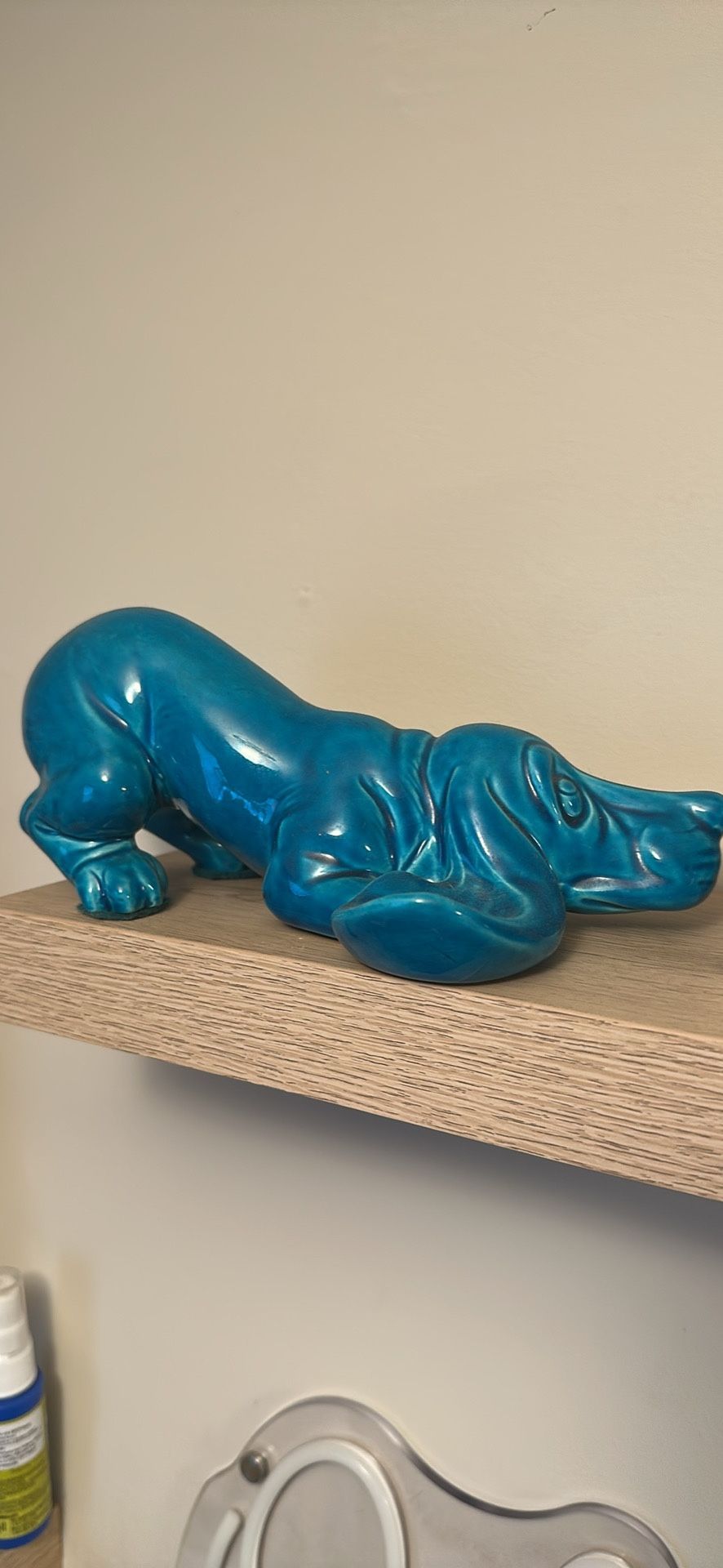 Ceramic Hound Dog Statue Set