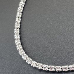10kt White Gold 22” Ice Chain 2.5mm 10.70grams 144731 2