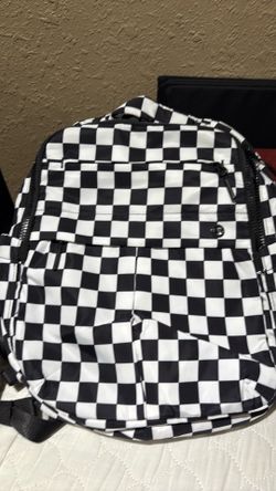 Iris and Rainbow Checkered Backpack