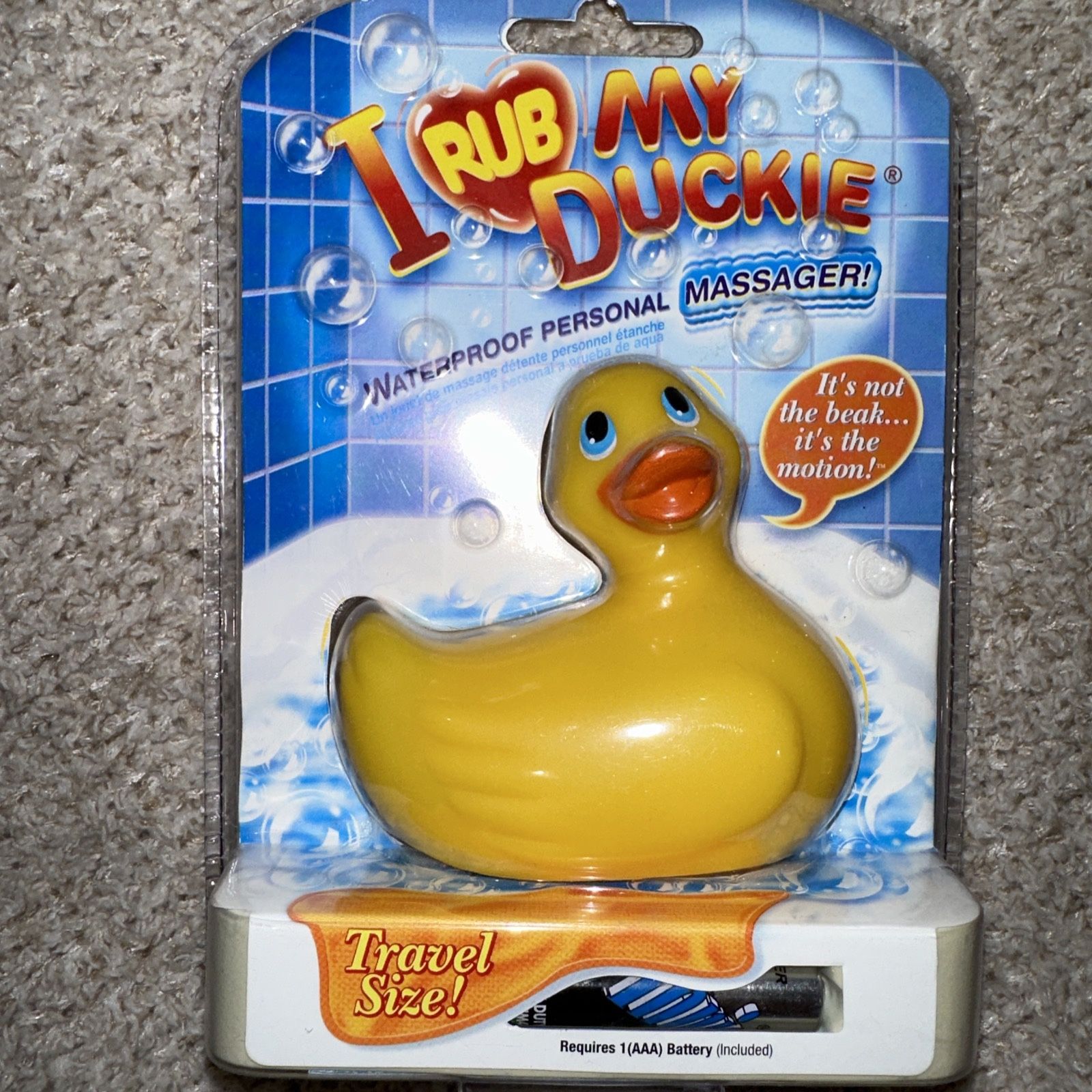 I Rub My Duckie Waterproof Personal Massager Travel Size Bathtub