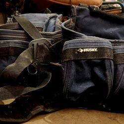 Husky 2-Bag 10-Pocket Contractor's Work Tool Belt

