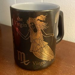 Vintage Federal Glass Virgo Mug