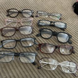 Bulk Lot Of Eye Glasses Various Unknown Prescriptions