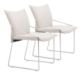 Pola White Dining Chair (Set of 2)