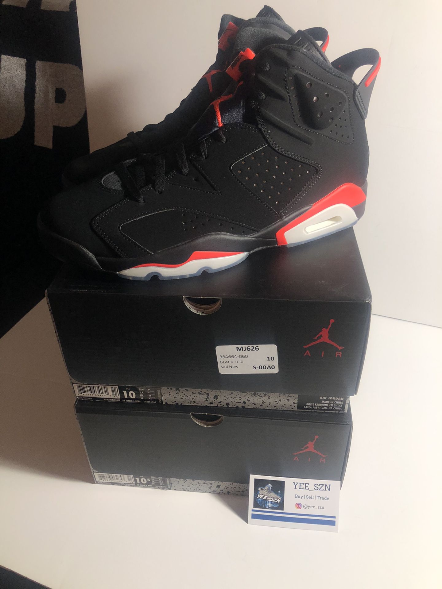 Nike air Jordan infrared 6 size 8 8.5 10 10.5 $320
