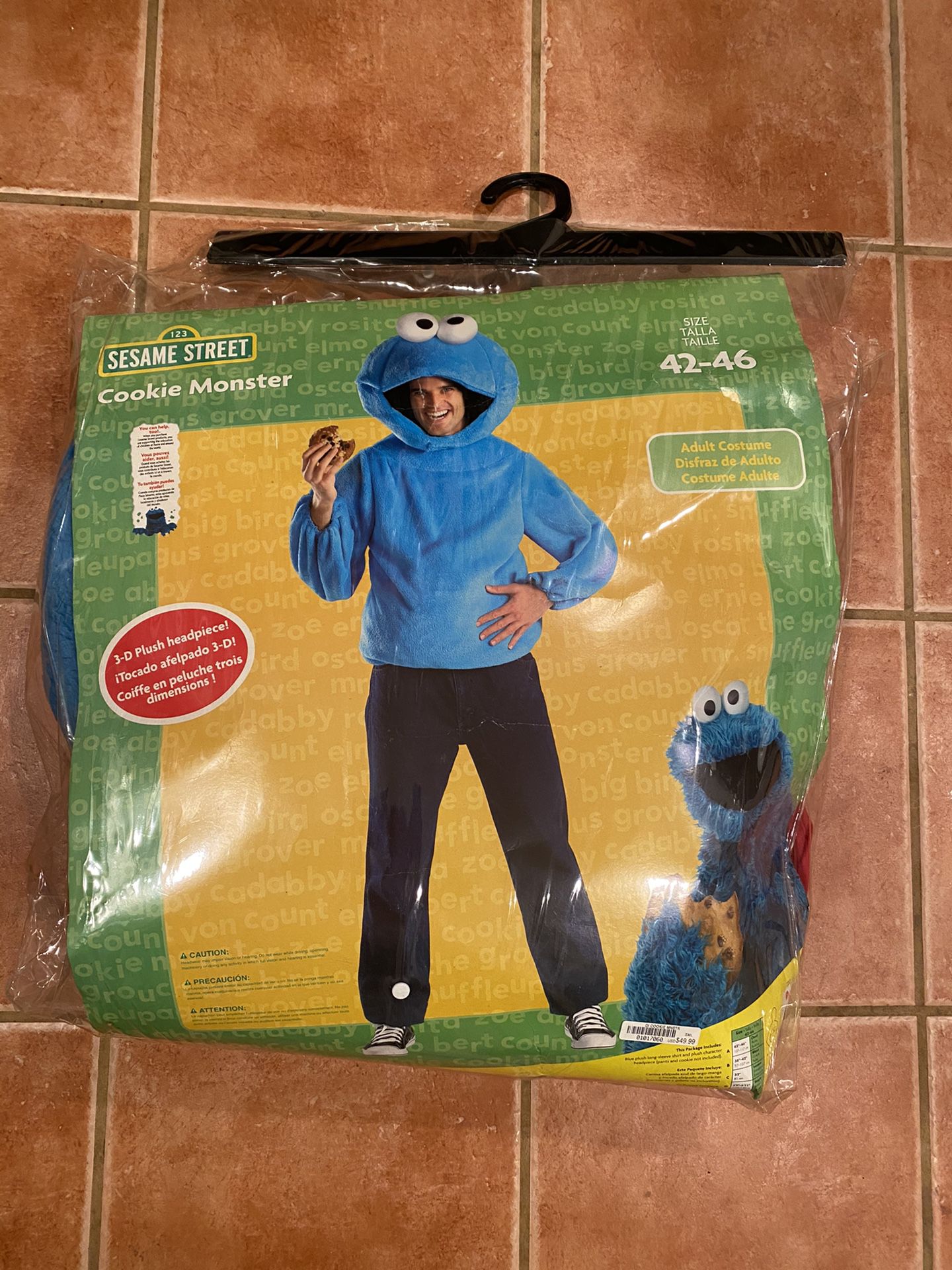 Sesame Street Cookie Monster adult costume