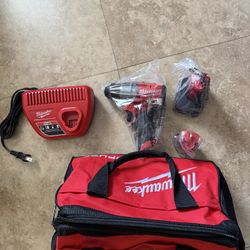 Milwaukee M12 Fuel Drill With 4.0 And 2.0 Batteries, Charger And Bag