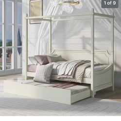 Canopy Twin Bed In Box