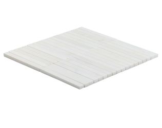 Bianco Dolomite White 1x6 Stacked Premium Honed Marble Mosaic Tile
