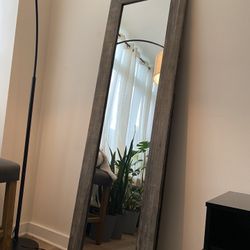 Modern Wooden Floor Mirror – Full Length – $100 (Albany)
