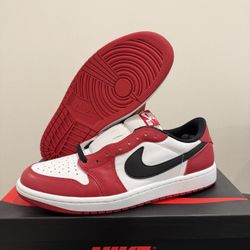 Nike Air Jordan 1 Low OG Shoes Chicago 2025 Red White Black HQ6998-600 Men’s Size 11