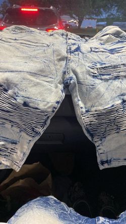 Men denim shorts
