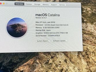 2013 IMAC 27 core i5