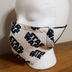 Star Wars Mask 100% Cotton/ Nasal Wire/ Pocket With Removable filter