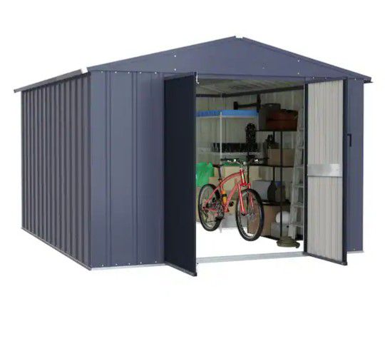 8 ft. W x 12 ft. D Outdoor Metal Storage Shed in Gray (96 sq. ft.)
New in box
400$ cash no tax 
Pick up Mesa Alma School and University