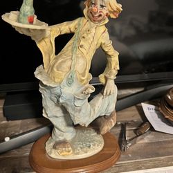 hobo clown figurine