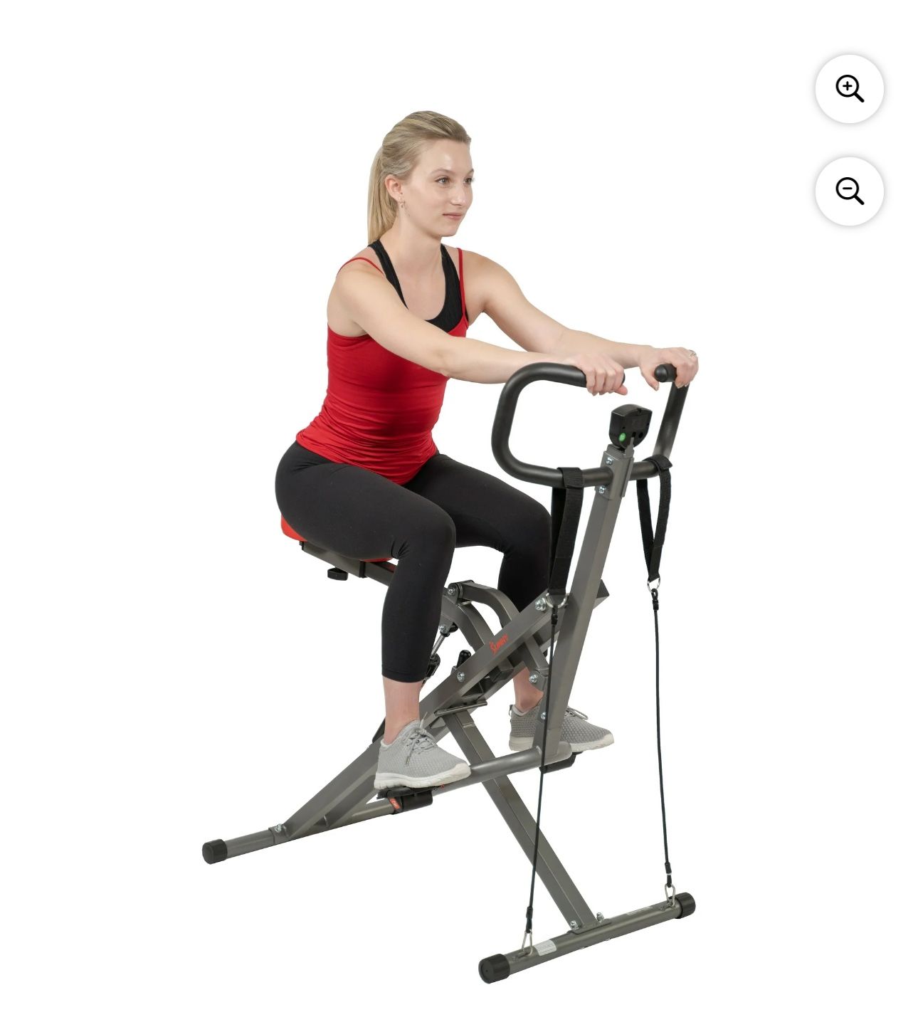 Sunny Health & Fitness Row-N-Ride PRO Squat Assist Trainer for Full Glute, Thigh, and Leg Workouts, SF-A020052
