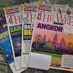 4 Issues of THE WEEK JUNIOR"  & PUZZLE  issue