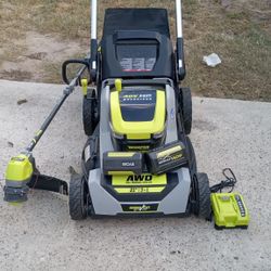 Ryobi Lawn Mower And Weed Eater