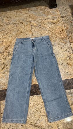 Light Wash Wide Leg Carpenter Jeans PacSun