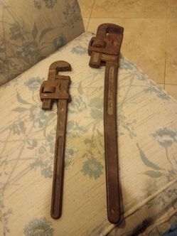 Trimo vintage pipe wrench pair