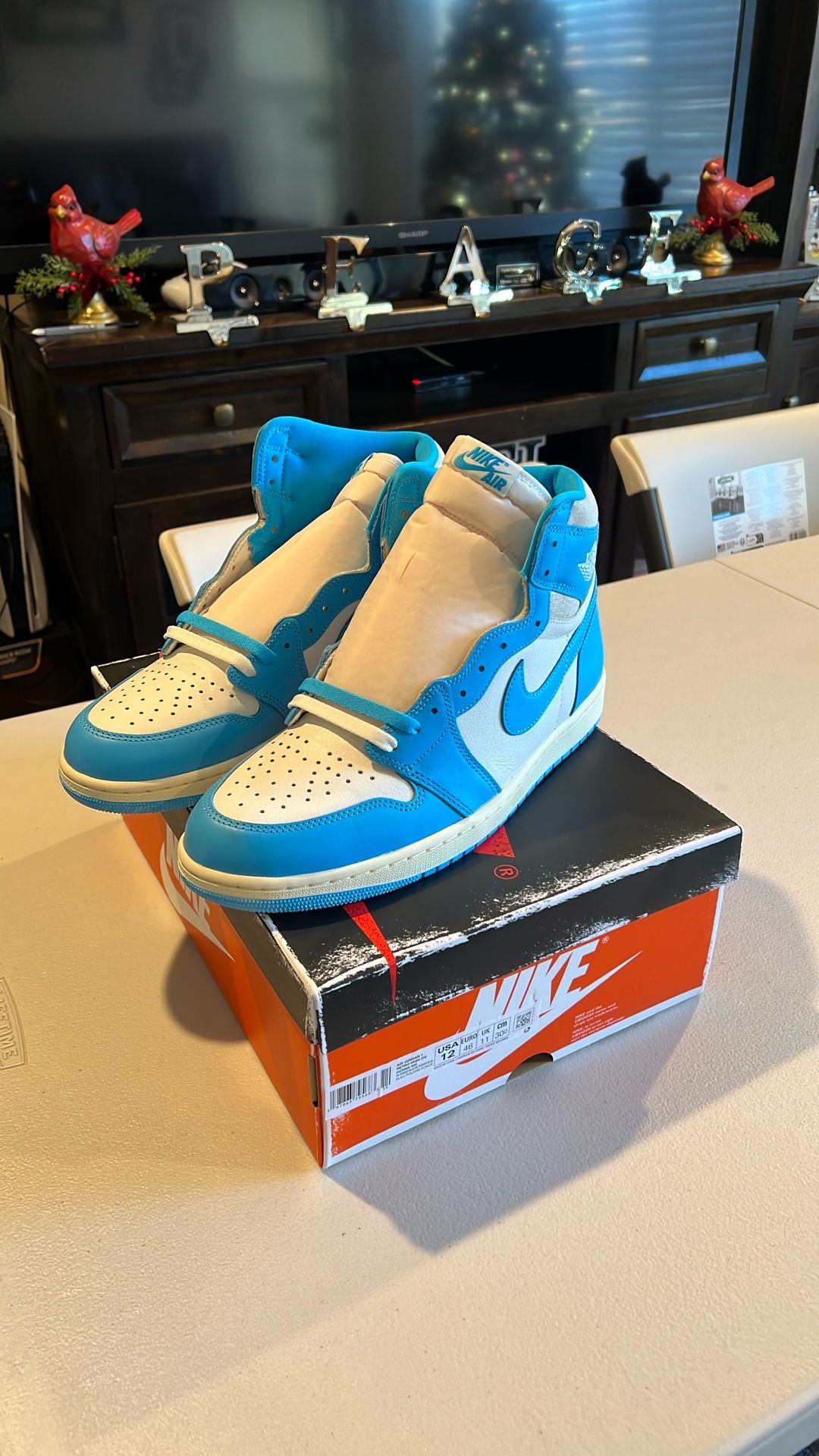 Jordan 1 Retro High OG UNC Size 12