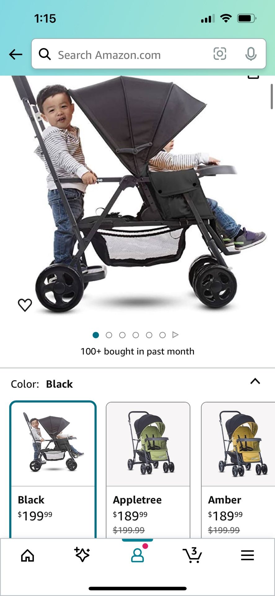 Joovy Caboose Sit and Stand Double Stroller