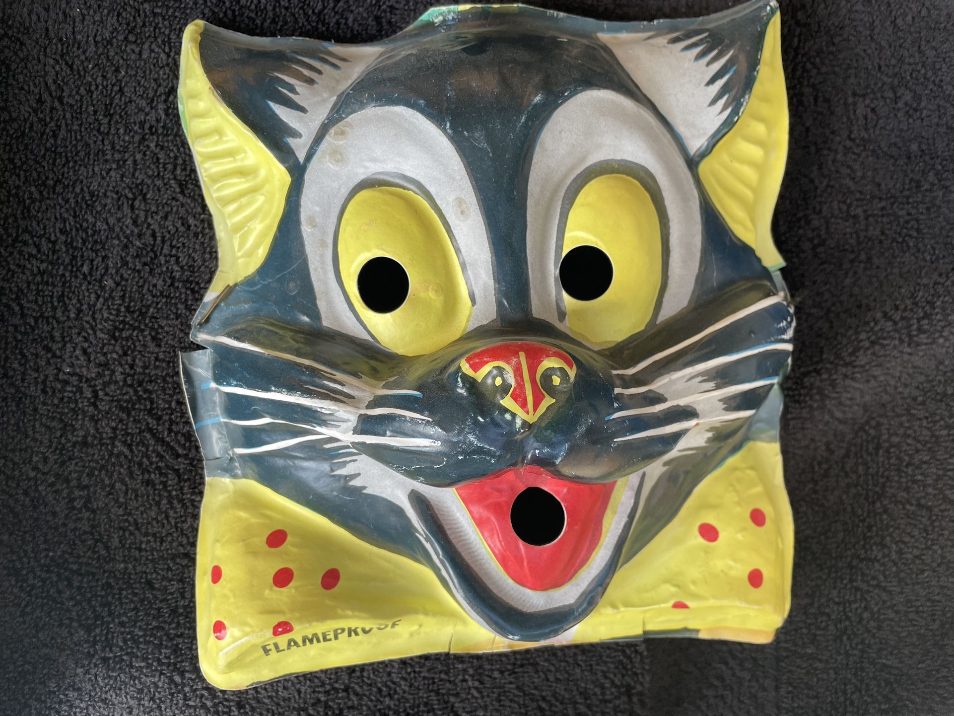 Rare Vintage Ben Cooper Tom And Jerry Halloween Cat Mask 